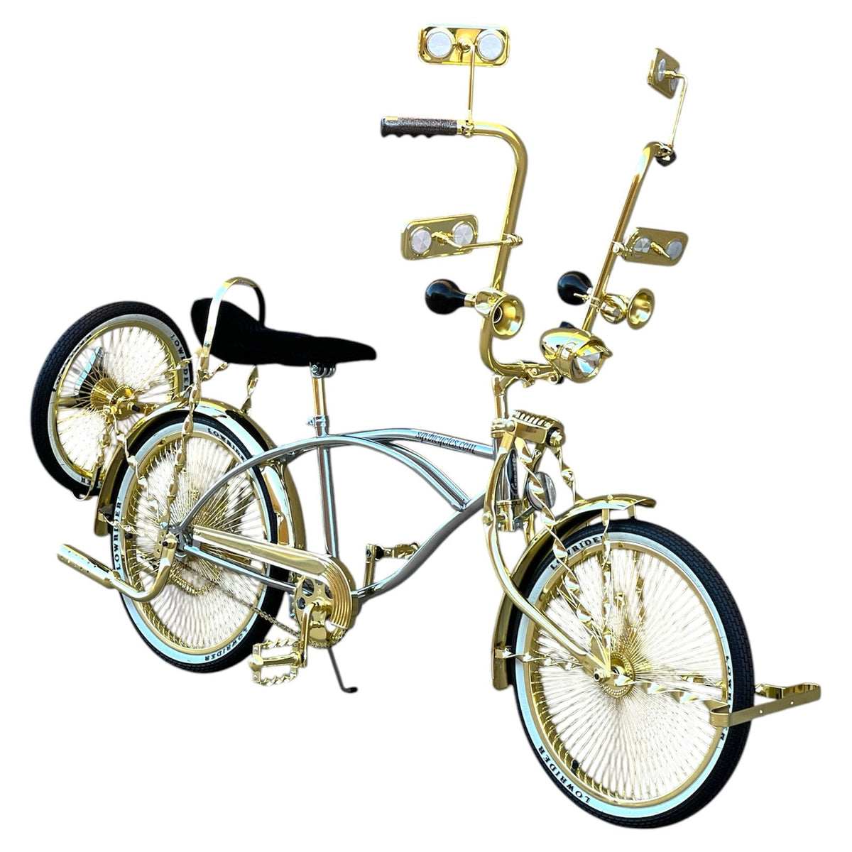 20" Lowrider Collection Bicycle Complete Bike Gold/Chrome Sgvbicycles