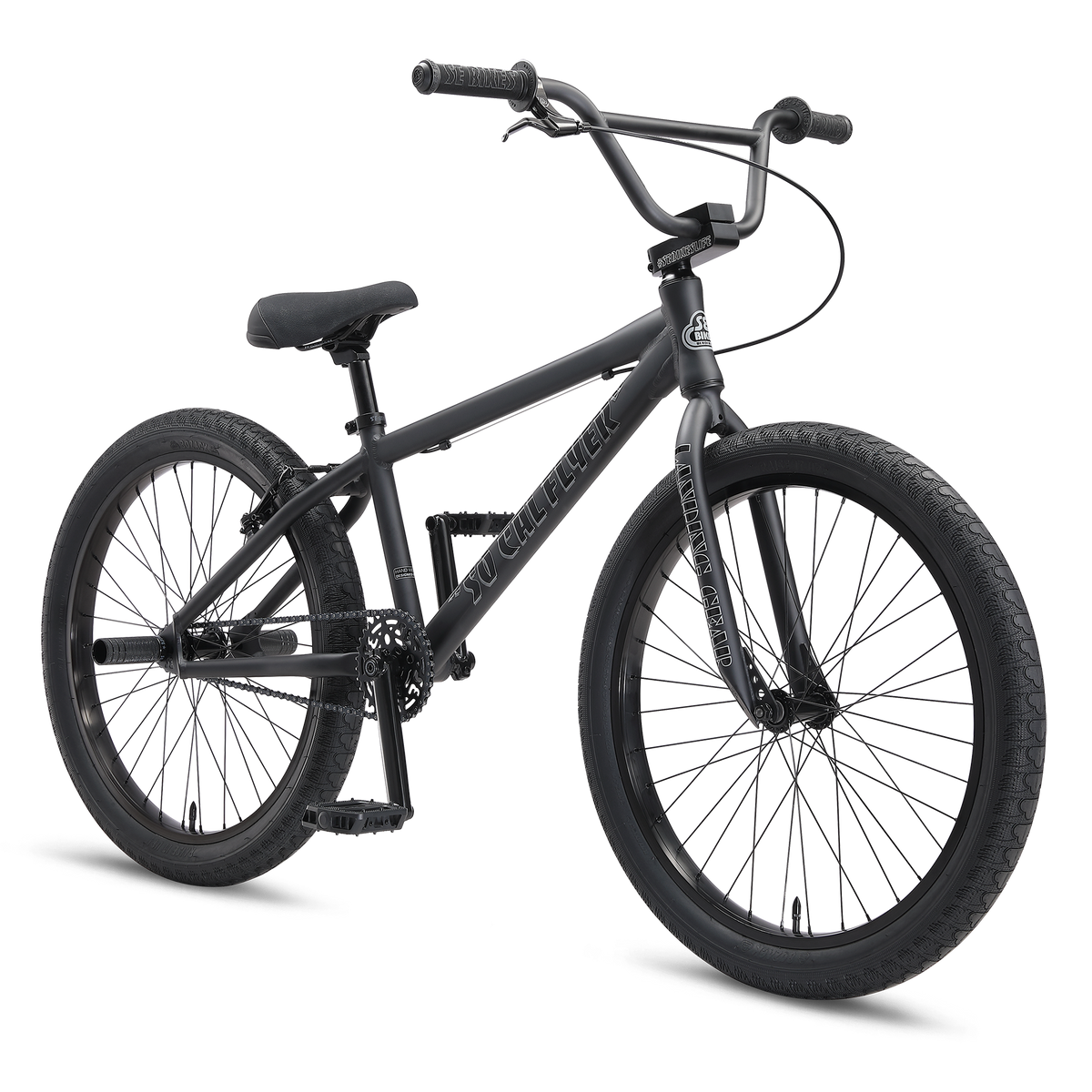 SE Bikes So Cal Flyer 24 BMX Bike Matte Black Sgvbicycles SGV Bicycles