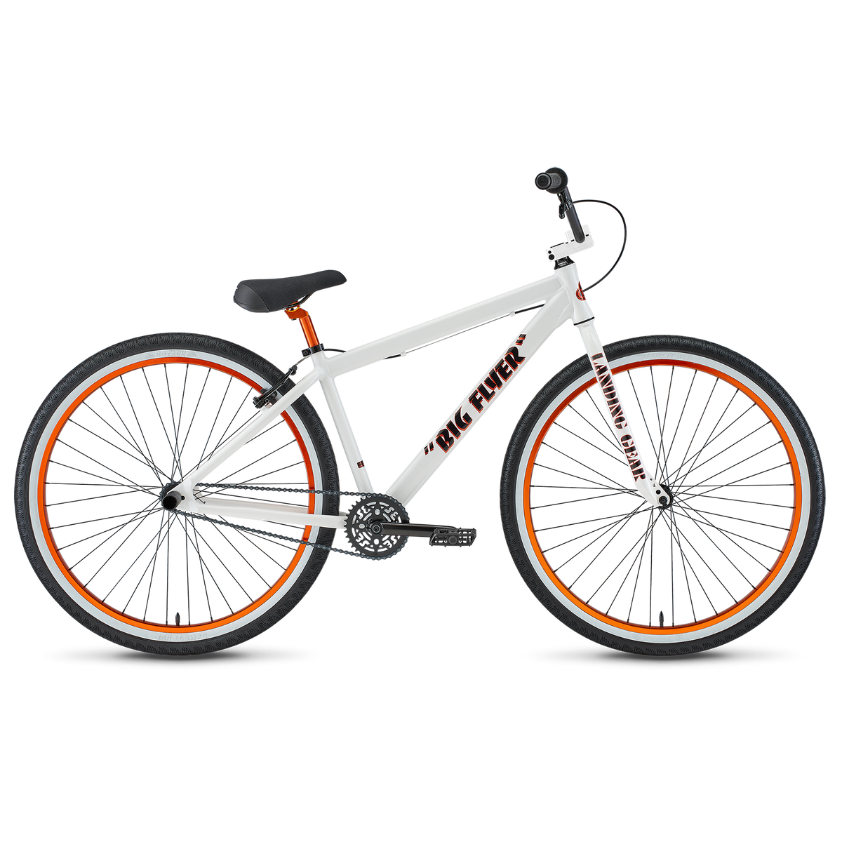 SE Bikes Big Flyer 29 BMX Bike White Orange Sgvbicycles SGV Bicycles