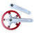 Vuelta Components White/Red / 170mm Vuelta Pista Track 46T 130/BCD Crankset White/Red