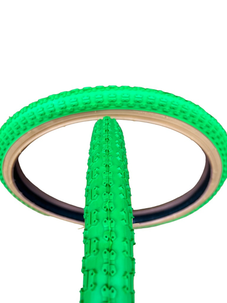 Wanda 20 x 1.75" Green Gum Wall Tires Sgvbicycles SGV Bicycles