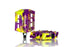 Demolition Parts Trooper Plastic Pedal Purple/Yellow Marble