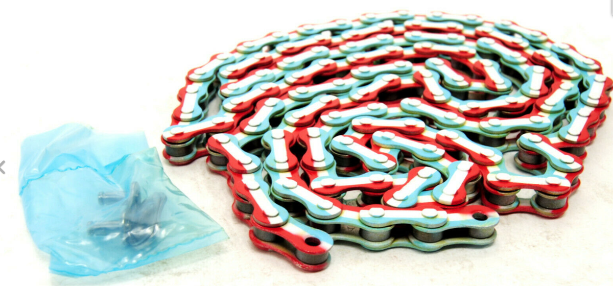 Blue bicycle chain sales