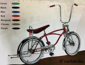 Lowrider bmx bike 20" / Black 20" Lowrider Bicycle Complete Bike