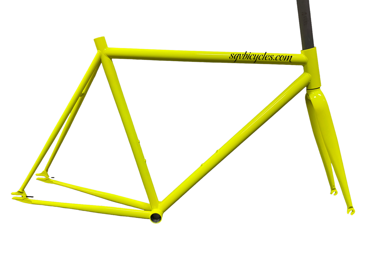 Sgvbicycles 4130 Chromoly Track Frame 55cm Neon Yellow Sgvbicycles SGV Bicycles