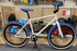 Sgvbicycles Gunther 26" BMX Freestyle Bike FGFS White Blue Chromoly