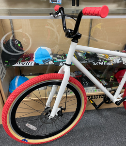 Sgvbicycles Bikes White Sgvbicycles Gunther 26" BMX Freestyle Bike FGFS White Red Chromoly