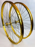 BMX 24 x 1.75" Bicycle Front & Rear Wheel set Double Walls Sealed Bearing