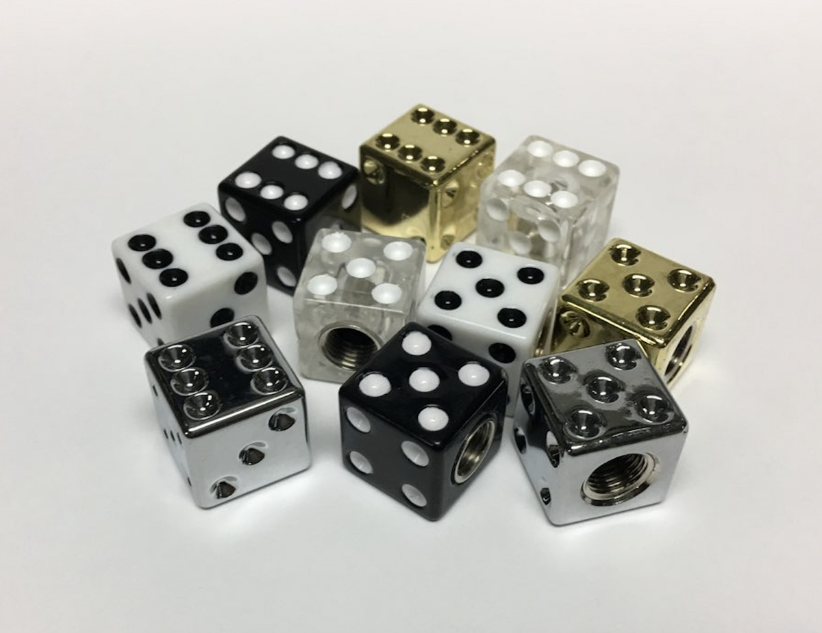 dice valve caps for bikes
