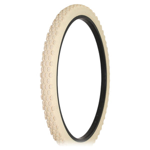 Duro Components Cream / 26x2.125" Duro 26"X2.125" Beach Cruiser Color Bicycle Tires Knobby Side Wall Hf-851