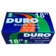 Duro Components Duro Bicycle Tube 18" x 1.75"/2.125" (33mm) Standard American/Valve