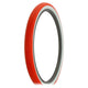 Duro Components Red White Duro Small Brick Balloon 26"x2.125" Beach Cruiser Color Bicycle Tires