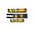 GT Bicycles Accessories GT 1987 Dyno Pad Set Black and Yellow