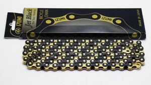 Izumi Components Izumi Chain 1/8" Jet Black 116L Gold Links