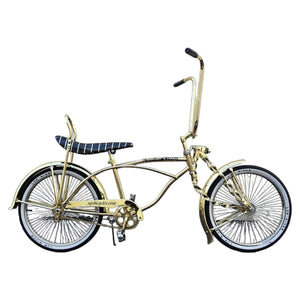 Lowrider bmx bike 20" / Gold 20" Lowrider Bicycle Complete Bike Gold/Chrome
