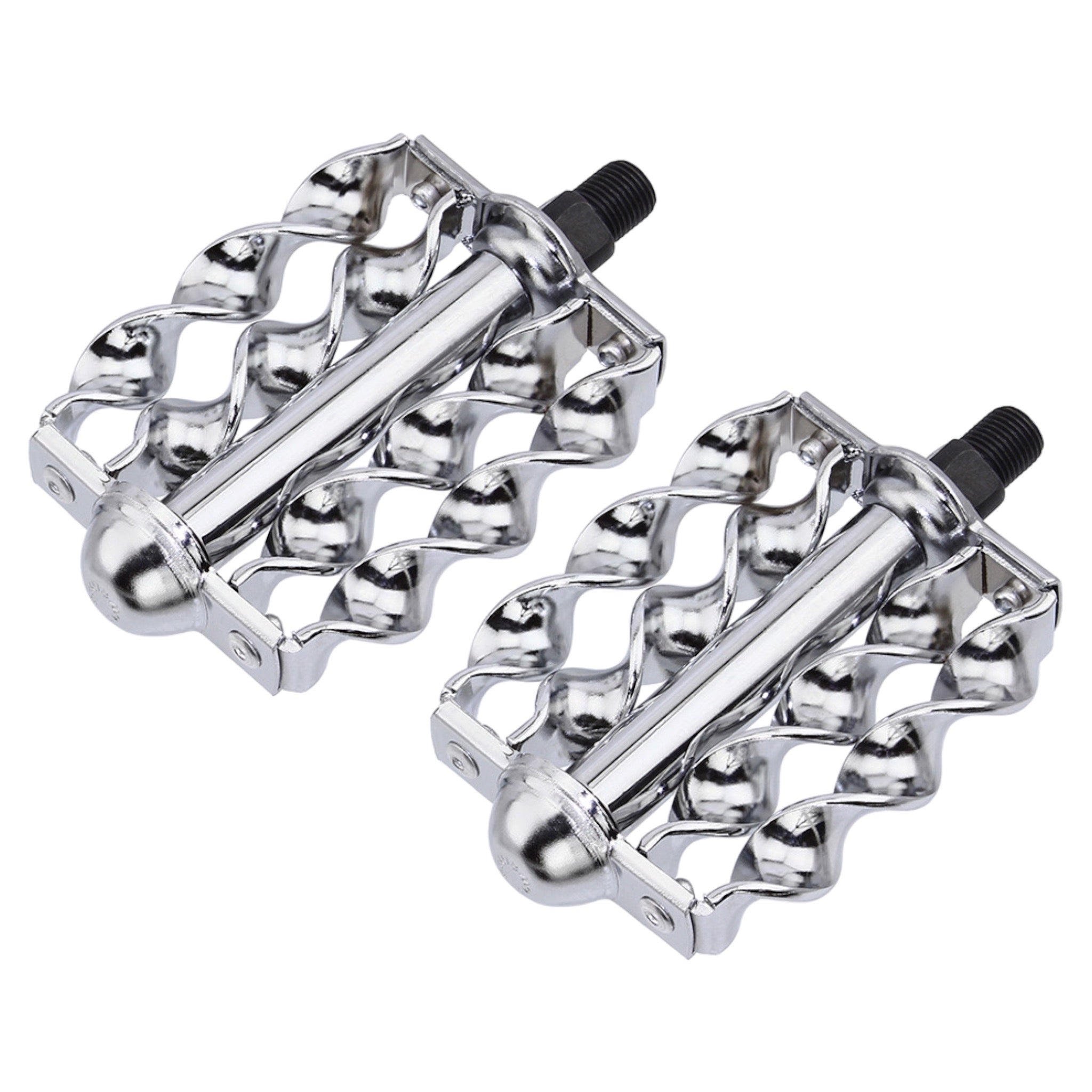 Twisted Pedals 1 2 Chrome Bike Bicycle Pedal For Lowrider Beach Cruiser Chopper Limo Stretch Twisted Pedals 1 2 Chrome Bike Bicycle Pedal For Lowrider Beach Cruiser Chopper Limo Stretch