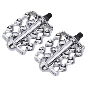 Lowrider Components 1/2 / Chrome Lowrider Twisted Double Flat Pedals 1/2" Chrome