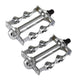 Lowrider Components 1/2 / Chrome Lowrider Twisted Pedals 1/2" Chrome