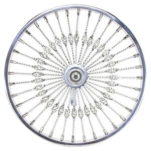 Lowrider Components,Accessories 20In Lowrider 20" Steel Coaster Twisted Cage 36 Spoke Chrome