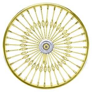 Lowrider Components,Accessories 20In Lowrider 20" Steel Coaster Twisted Cage 36 Spoke Gold