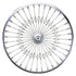 Lowrider 26" Steel Front Wheel Twisted Cage 36 Spoke Chrome