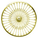 Lowrider Components,Accessories 20In Lowrider 20" Steel Front Wheel Twisted Cage 36 Spoke Gold