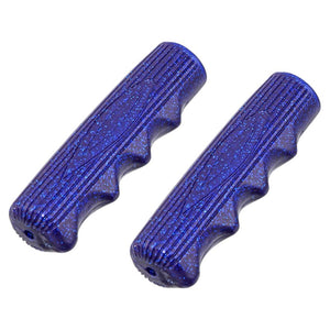 Lowrider Components Blue/Sparkle Original Lowrider Grips 7/8 Long 115Mm Kraton Rubber 212