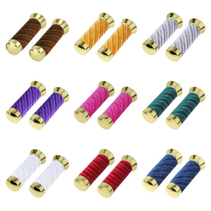 Lowrider Components Lowrider Custom Swirl Velour Grips 7/8 long 130mm Gold