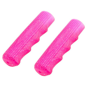 Lowrider Components Pink/Sparkle Original Lowrider Grips 7/8 Long 115Mm Kraton Rubber 212