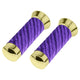 Lowrider Components Purple Lowrider Custom Swirl Velour Grips 7/8 long 130mm Gold