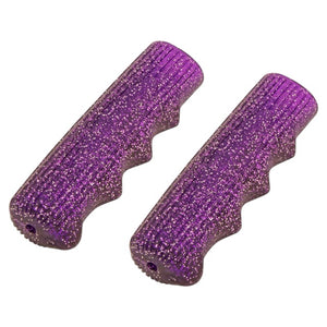 Lowrider Components Purple/Sparkle Original Lowrider Grips 7/8 Long 115Mm Kraton Rubber 212