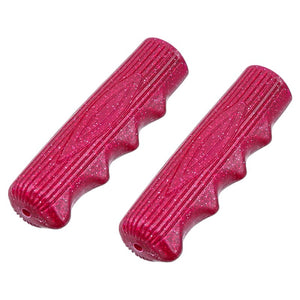 Lowrider Components Red/Sparkle Original Lowrider Grips 7/8 Long 115Mm Kraton Rubber 212