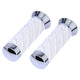 Lowrider Components White Lowrider Custom Swirl Velour Grips 7/8 long 130mm