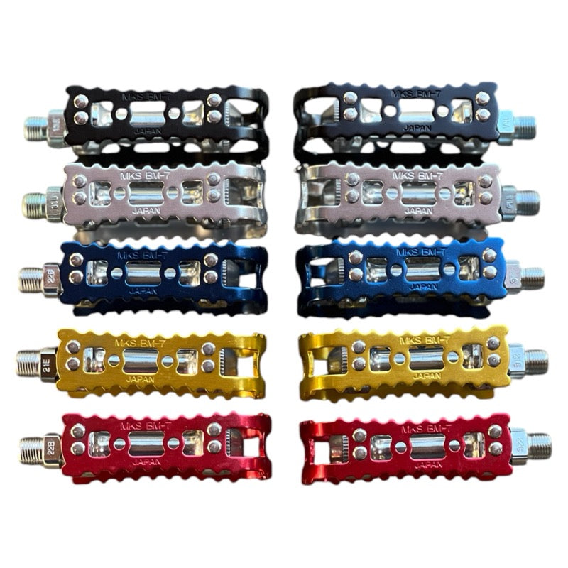 MKS Reissued BM-7 BMX Bicycle Pedals 9/16 MKS Reissued BM-7 BMX Bicycle Pedals 9/16