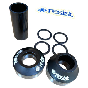 RESIST Components Black Resist 19mm Mid BMX Bottom Bracket