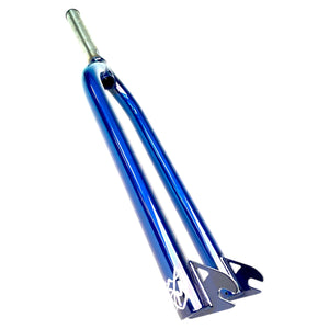 S&M Bikes 1" 1/8 / Trans Blue S&M Pitchfork BMX Fork 29" Threadless 1-1/8"