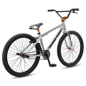 SE Bikes Bikes Iced Out Silver SE Bikes Blocks Flyer 26" BMX Bike Iced Out Silver