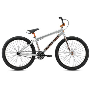 SE Bikes Bikes Iced Out Silver SE Bikes Blocks Flyer 26" BMX Bike Iced Out Silver