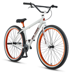 SE Bikes Bikes White/Orange SE Bikes Big Flyer 29" BMX Bike White/Orange