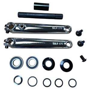 Sgvbicycles cranksets 175mm / Chrome Hawkeye Bmx Crankset 19mm Matte Black