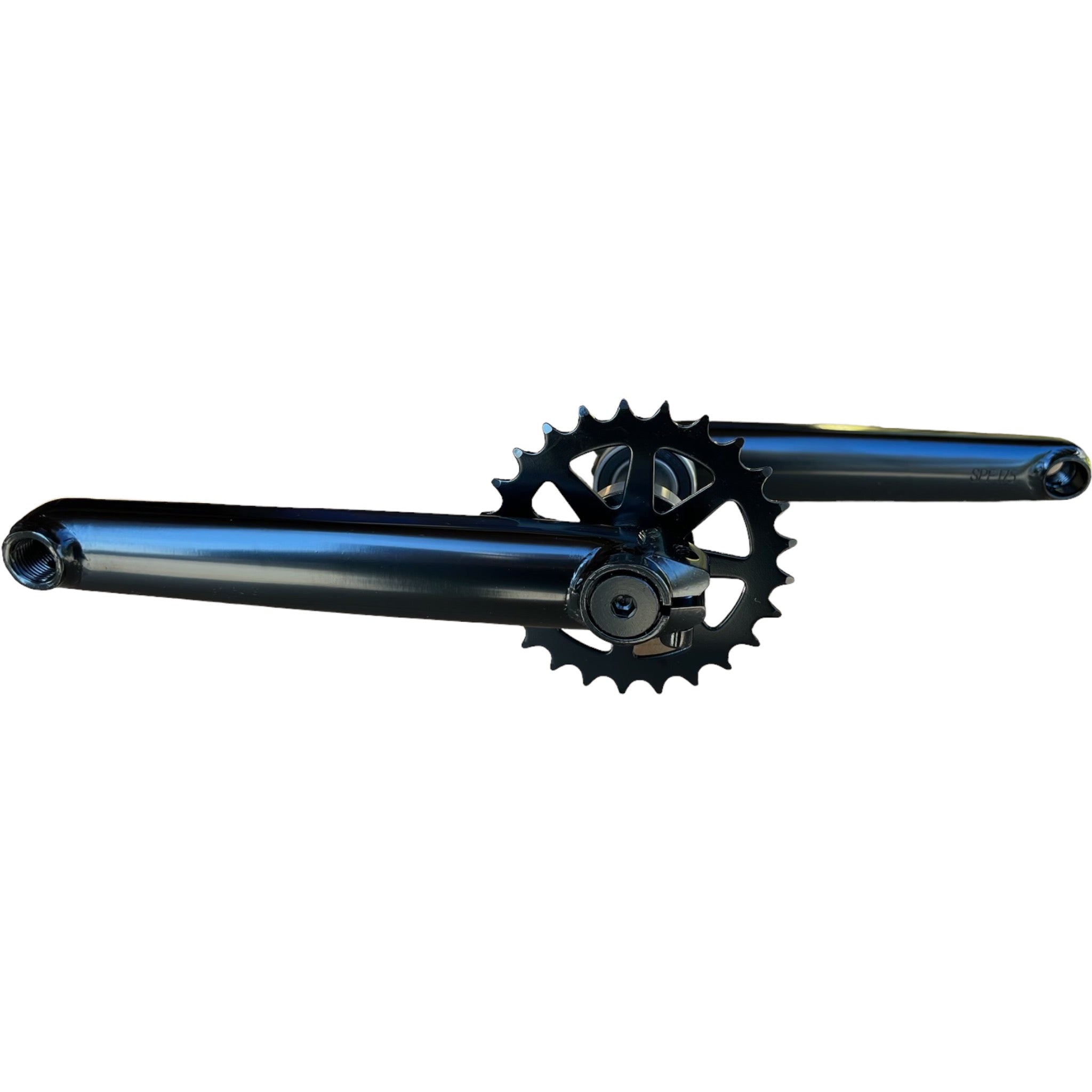 bmx bicycle cranks Hawkeye Bmx Crankset 19mm Matte Black