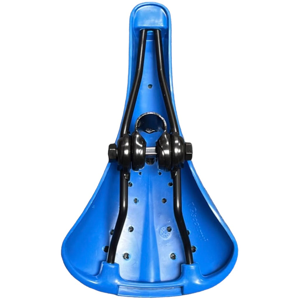 BLUE Viscount Dominator BMX Bicycle Seat- Old School Hard Shell Saddle - Foto 5