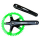 Vuelta Components Black/Green / 170mm Vuelta Pista Track 46T 130/BCD Crankset Black/Green