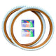 Wanda Components 20 x 1.75" / Light Blue/Gum Wanda Comp III BMX Tires 20 x 1.75"