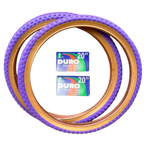 Wanda Components 20 x 1.75" / Purple/Gum Wanda Comp III BMX Tires 20 x 1.75"