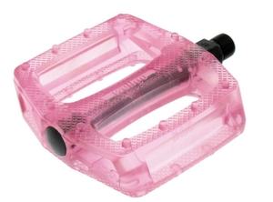 Wellgo Components Pink Wellgo Clear 9/16 Platform Pedals