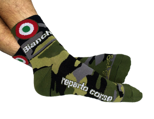 Bianchi Accessories,SGV Recommended Brands Bianchi Camo Bullseye Socks - 3" Cuff
