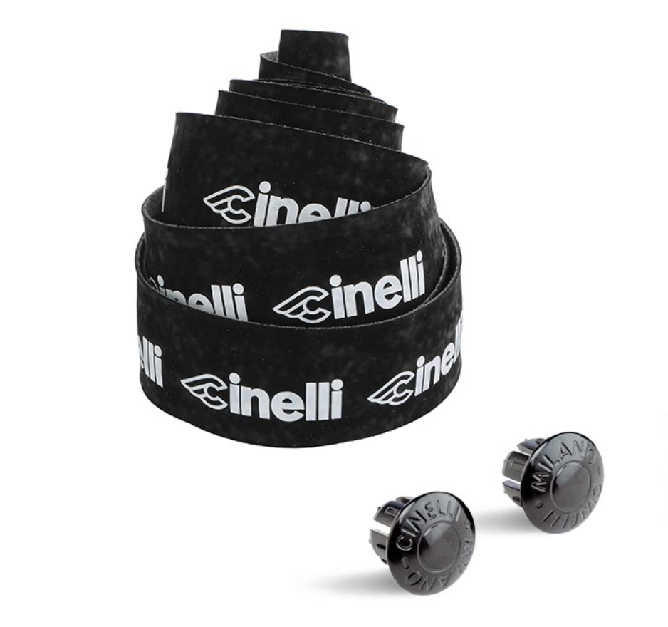 Cinelli Logo Velvet Handlebar Tape Black