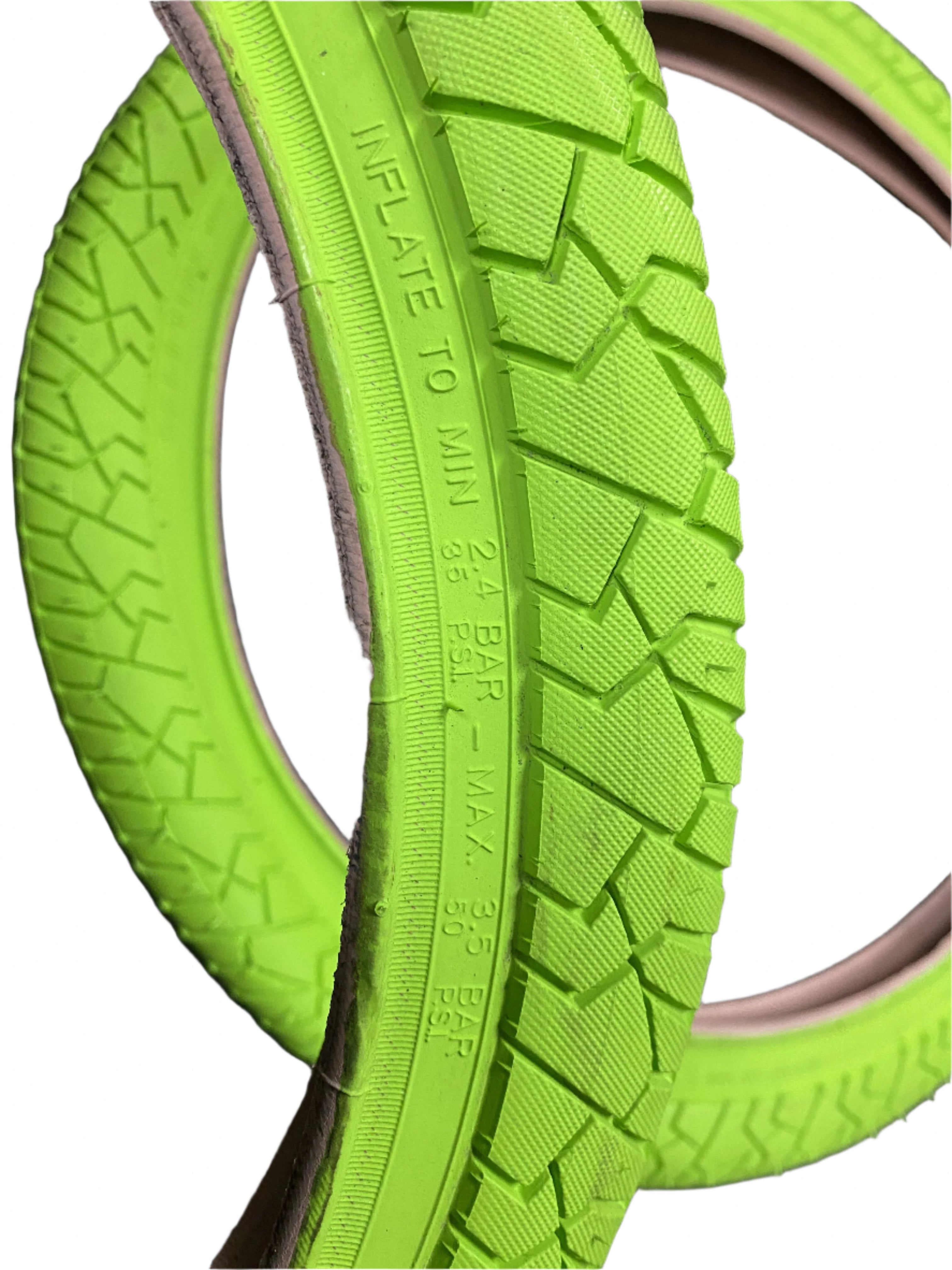 20 inch bmx bicycle tires Deli 20" X 1.95" BMX Tires Lime Green