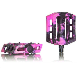 Demolition Components 9/16 / Black Pink Demolition Trooper Plastic Pedals